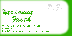 marianna fuith business card